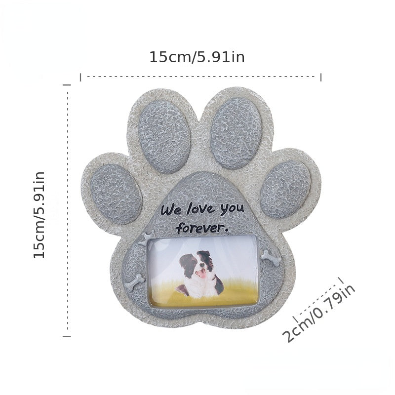Personalized Pet Memorial Stone & Photo Frame