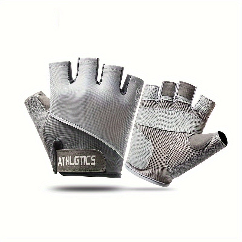Breathable Half Finger Sports Gloves with Non Slip Grip