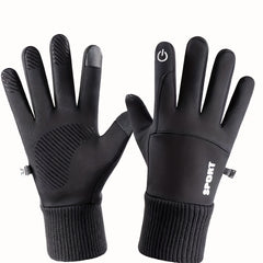 Winter Waterproof Touch Screen Fleece Gloves for Outdoor Activities