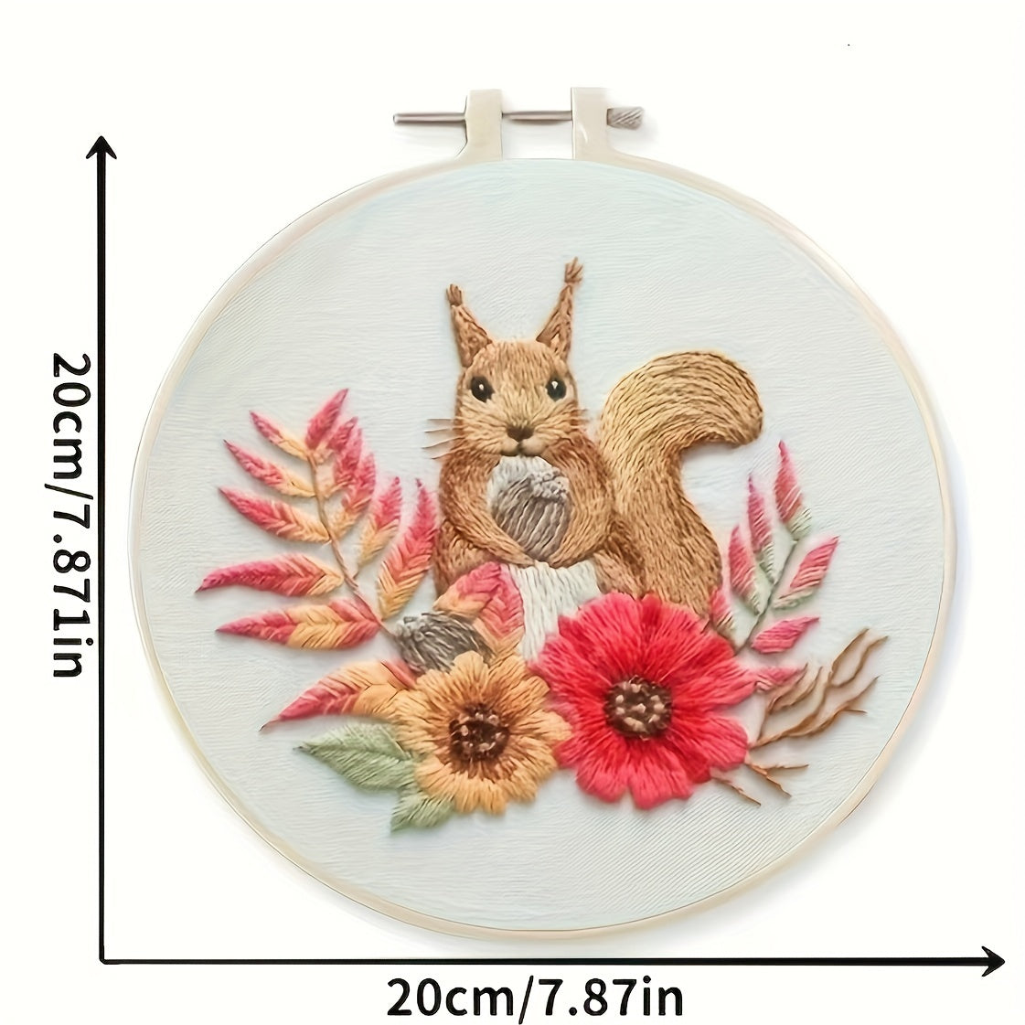 Mesh Embroidery DIY Flower Painting Full Set Needlework Cross Stitch Kit