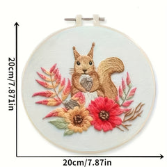 Mesh Embroidery DIY Flower Painting Full Set Needlework Cross Stitch Kit