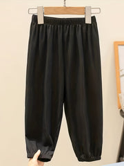 Kids Footed Pants Casual Trousers