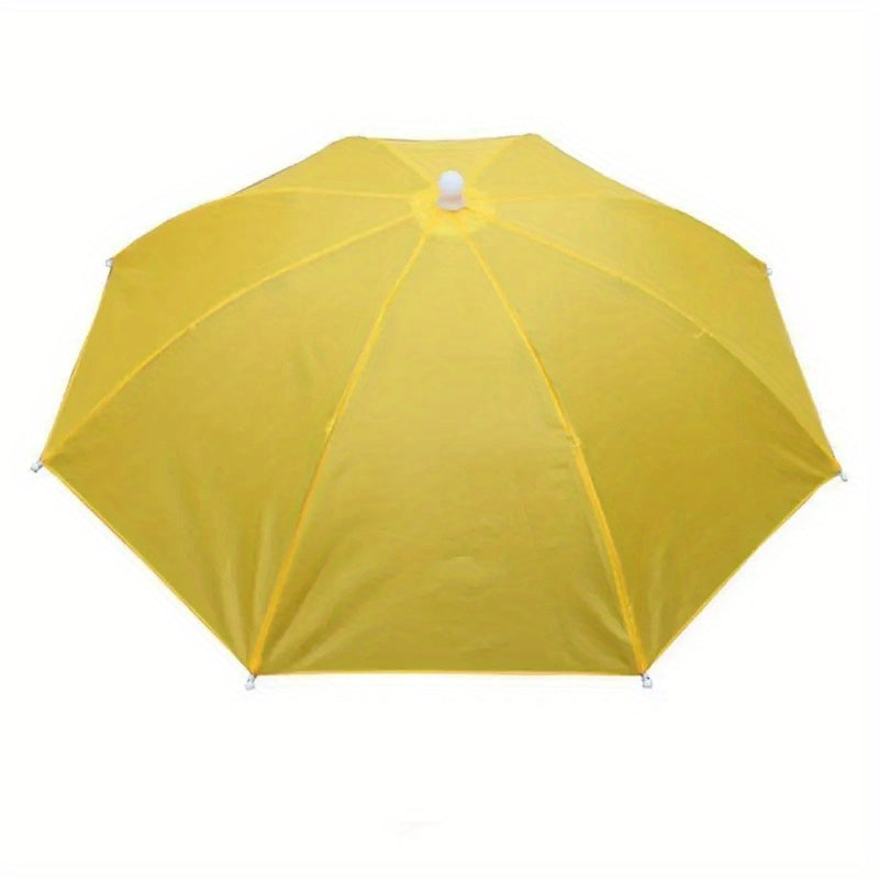 Portable Umbrella Hat Sunshade UV Protection Hat Camping Fishing Beach