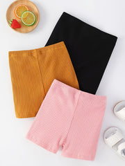 3pcs Baby Knit Shorts Set Comfy Casual Clothes