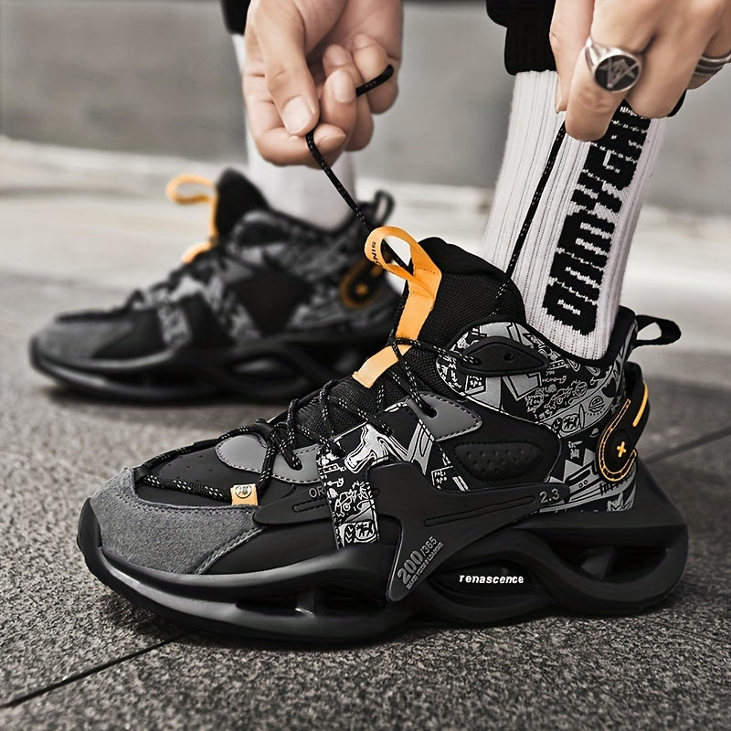 Men's High Top Basketball Shoes Non Slip Sneakers Spring Summer