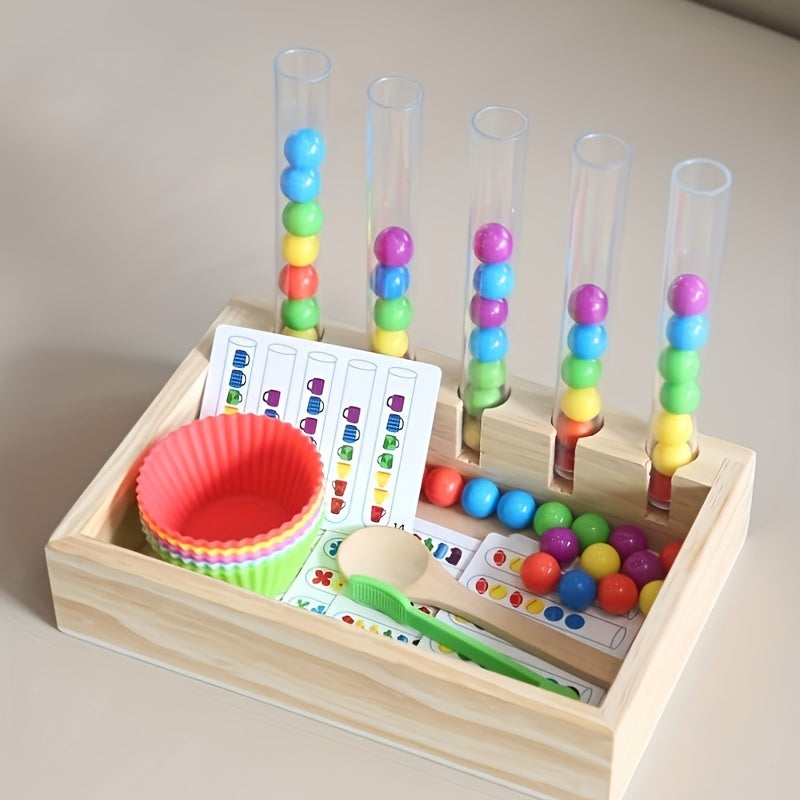 Montessori Test Tube Clip Beads Educational Toy
