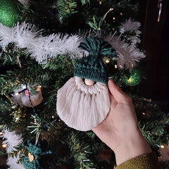 DIY Macrame Christmas Gnomes Santa Claus Kit - Tree Decor