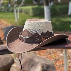 Western Cowboy Hat for Outdoor Travel Sunscreen Shading Vacation