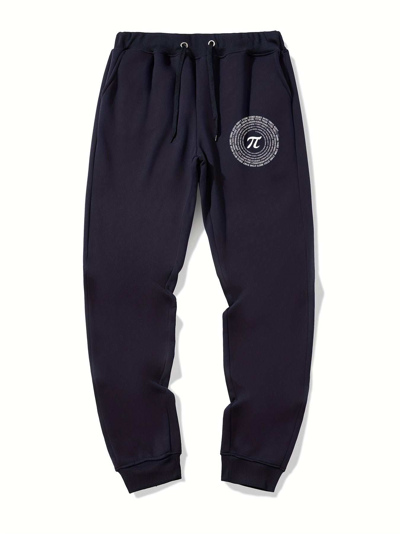 Deer Pattern Graphic Drawstring Joggers Men's Sweatpants
