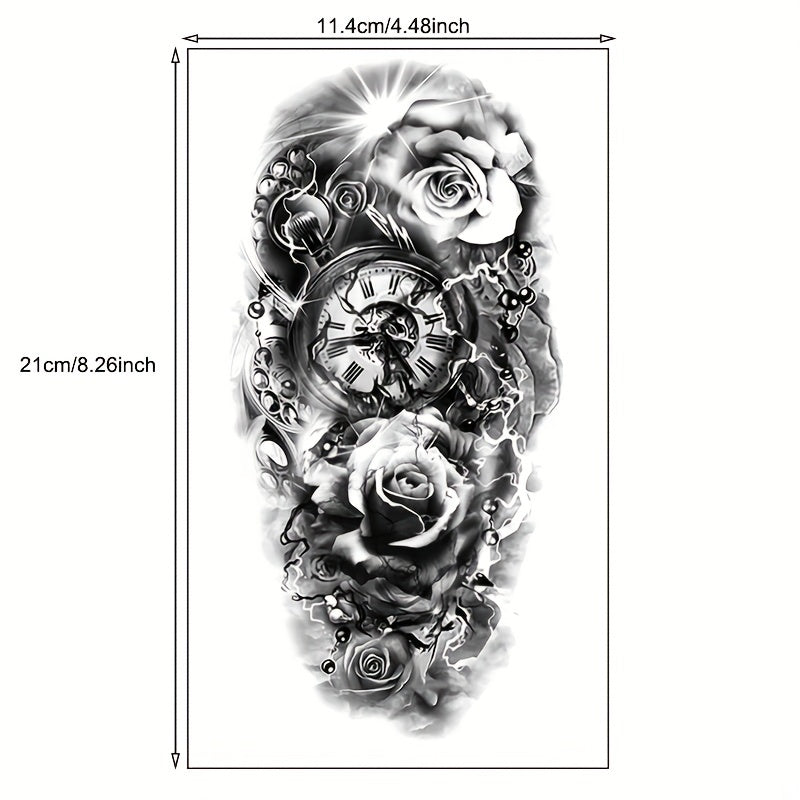 Arm Tattoo Sticker Waterproof Symbol Totem Animal Skull