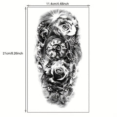 Arm Tattoo Sticker Waterproof Symbol Totem Animal Skull