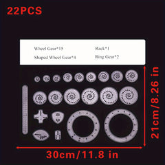 Interlocking Gears Wheels Spirograph Drawing Toy Set for Kids