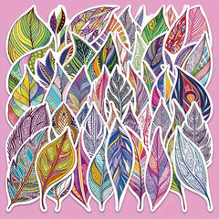 Enamel Leaf Stickers Set - Water Bottles Laptops Luggage Stickers