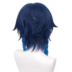 Gradient Short Braided Synthetic Hair Cosplay Wig with Wig Cap