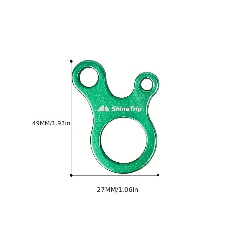 Quick Knotting Carabiner for Camping Hiking Climbing 3 Hole Easy Adjustments