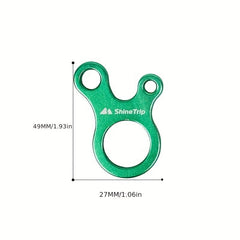 Quick Knotting Carabiner for Camping Hiking Climbing 3 Hole Easy Adjustments