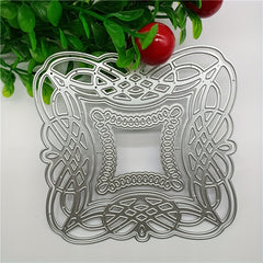 Three Square Lace Backgrounds Metal Die Cuts for DIY Scrapbooking