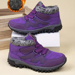 Thick Sole Warm Hiking Boots Non slip Low Top Outdoor Shoes