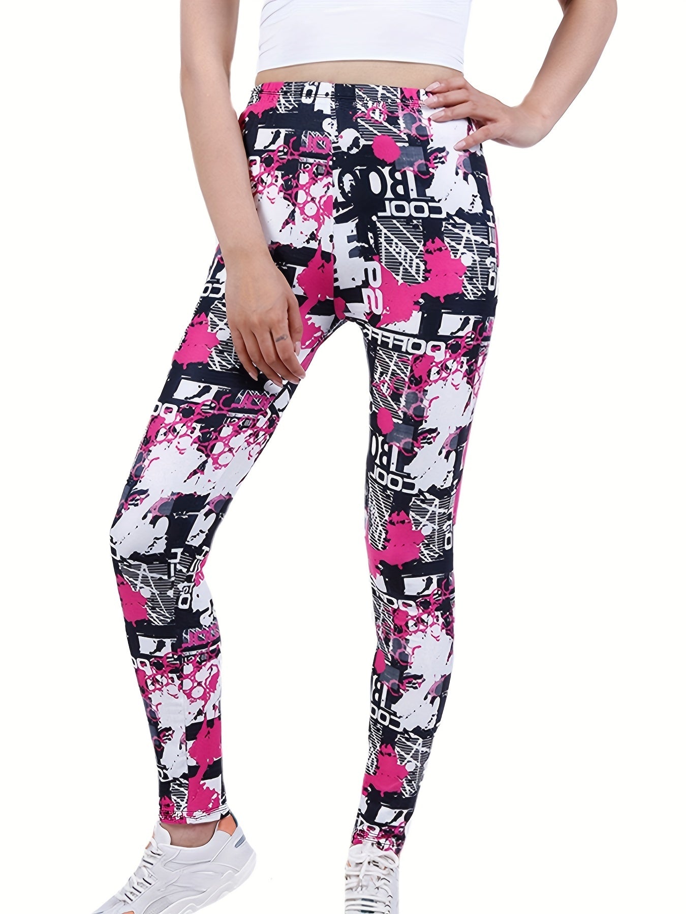 Women's Printed Yoga Pants High Waist Leggings