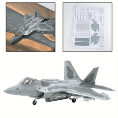 F22 Fighter Paper Model Military Puzzle Kit Paper Plane Model Unassembled