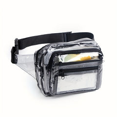 Travel PVC Transparent Waist Bag Men's Shoulder