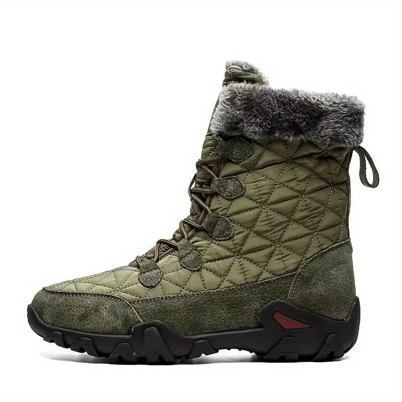 Men's Snow Boots Warm Cozy Non slip Waterproof Cotton Ankle Boots