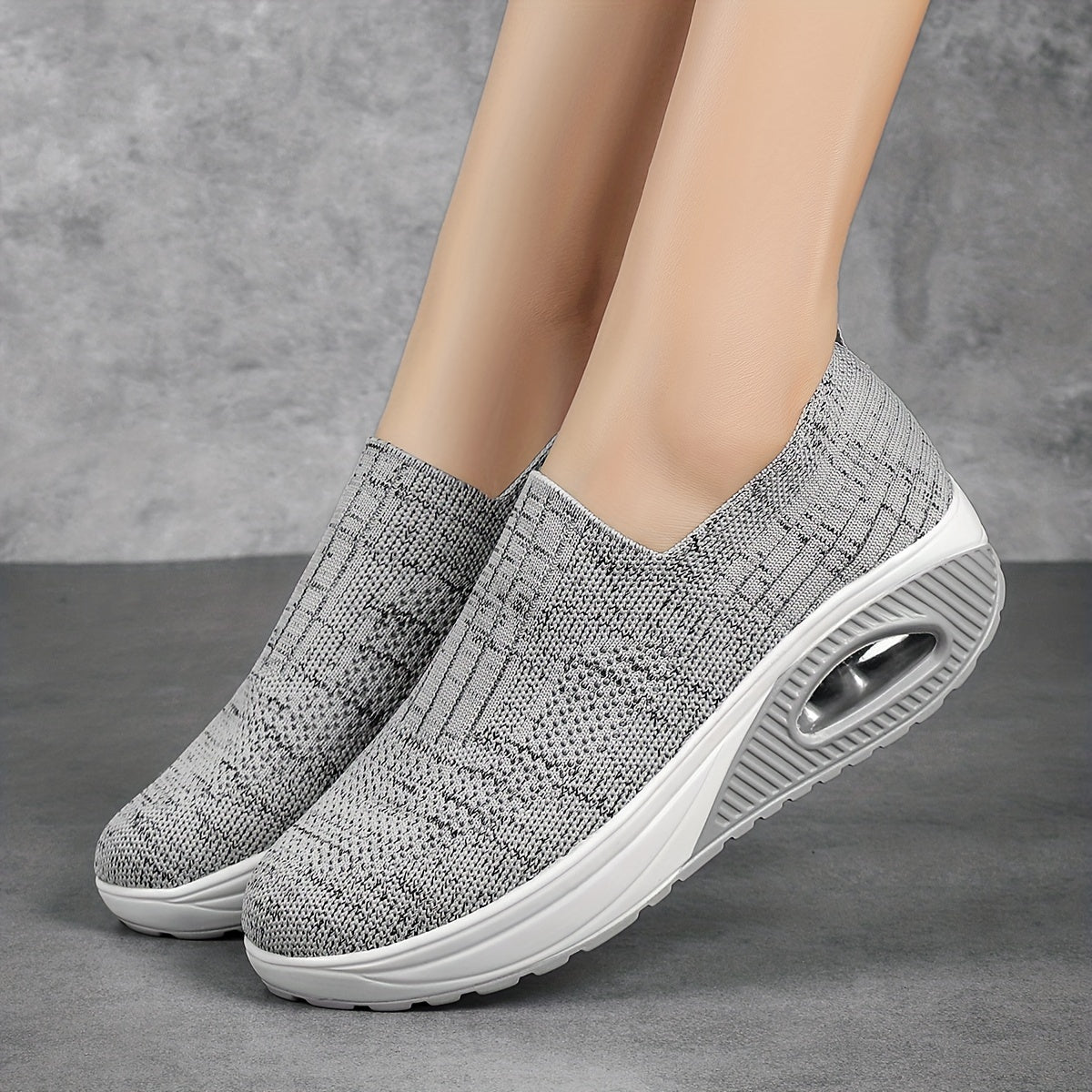 Women's Chunky Slip on Sneakers Air Cushion Anti-slip