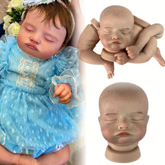 18 Inch Soft Silicone Doll Kit with Rooted Eyelashes