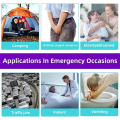 4pcs Car Emergency Urine Bag Disposable Mini Portable Vomiting Bag