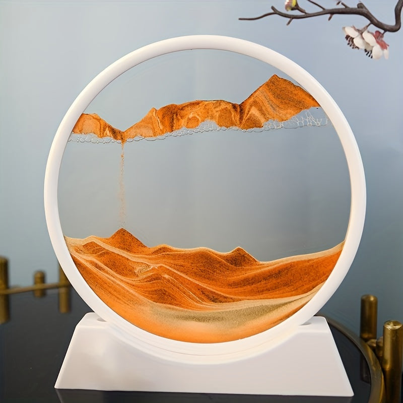 Circular Sand Painting Living Room Hourglass Glass Decoration Graduation Gift