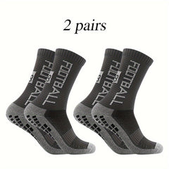 Non Slip Football Socks with Grip Pads, Breathable and Sweat-Absorbing
