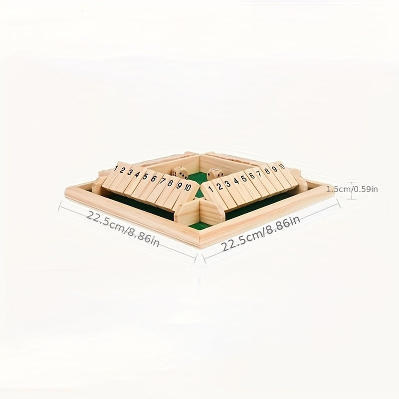 Wooden Number Dice Party Drinking Game Toys Board Game Props