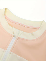 Girls Stretchy Sun Protection Long Sleeve Swimwear