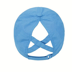 Women's Ponytail Baseball Cap Quick Drying Sun Visor Hat