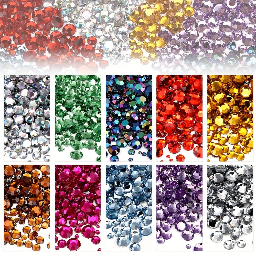 200-3500pcs SS16 Crystal Rhinestones for DIY Crafts Nails Clothes Shoes