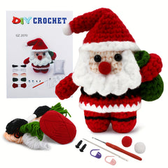 DIY Beginner Crochet Santa Claus Kit with Instructions