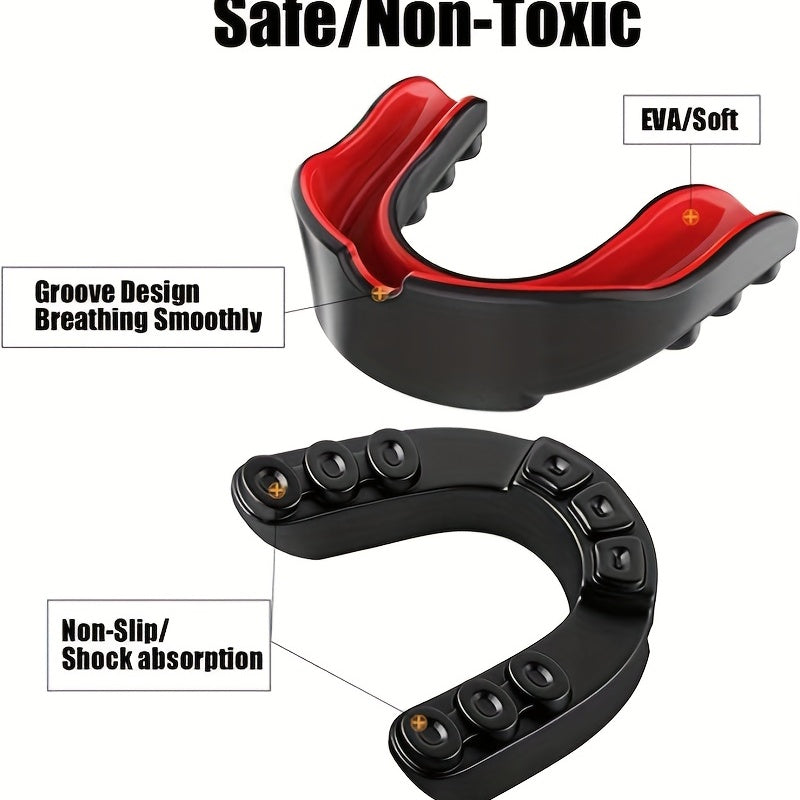 4pcs Sports Mouth Guard Ultimate Protection with Case