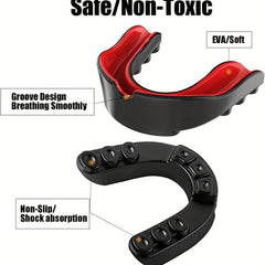 4pcs Sports Mouth Guard Ultimate Protection with Case