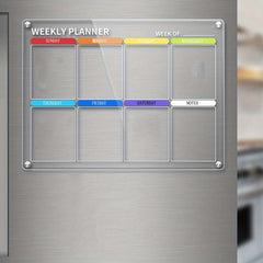 Acrylic Magnetic Refrigerator Calendar Monthly & Weekly
