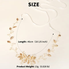 Faux Pearl Flower Wedding Belt Bridal Dress Waist Chain Sash Belt