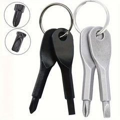 Stainless Steel Portable Screwdriver Key Chain Emergency Tool