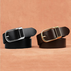 Men's Leather Belt Pin Buckle Casual Youth Belt