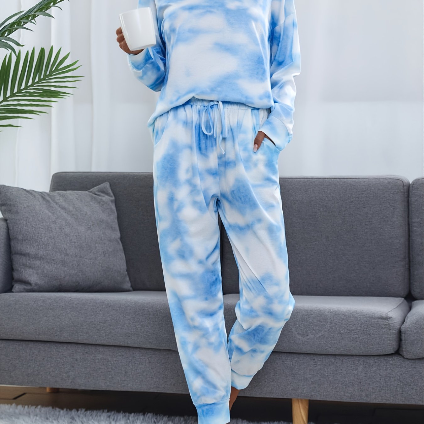 Casual Print Pantsuits Two piece Set