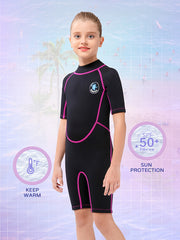 REALON Kids 2mm Shorty Wetsuit For Girls Boys