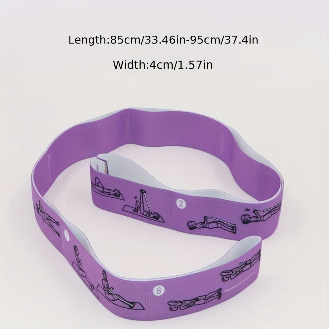 Yoga Segmented Stretch Belt for Body Shaping Elastic Resistance Band