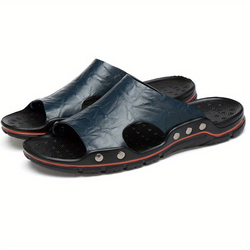 Men's Vintage Slip On Leather Sandals