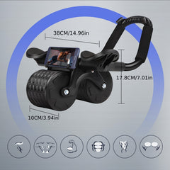 Automatic Rebound Ab Roller Wheel with Elbow Support