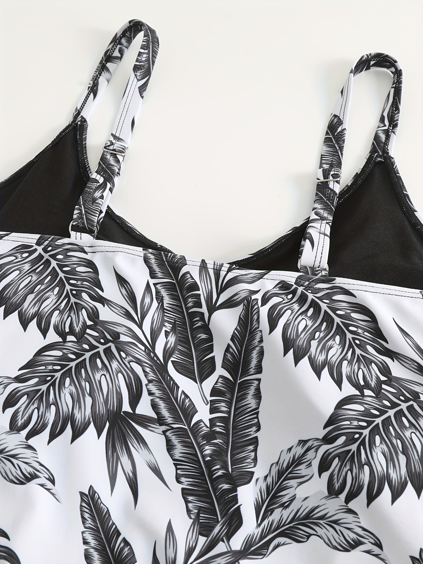 Women's Plus Size Tropical Print Tankini Set