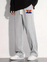 Rainbow Flag Pattern Joggers Men's Casual Loose Fit Pants