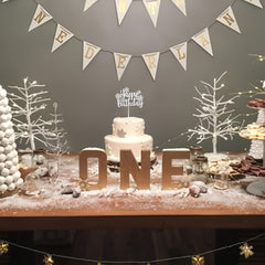 Snowflake Cake Decoration for Christmas & Birthday Parties